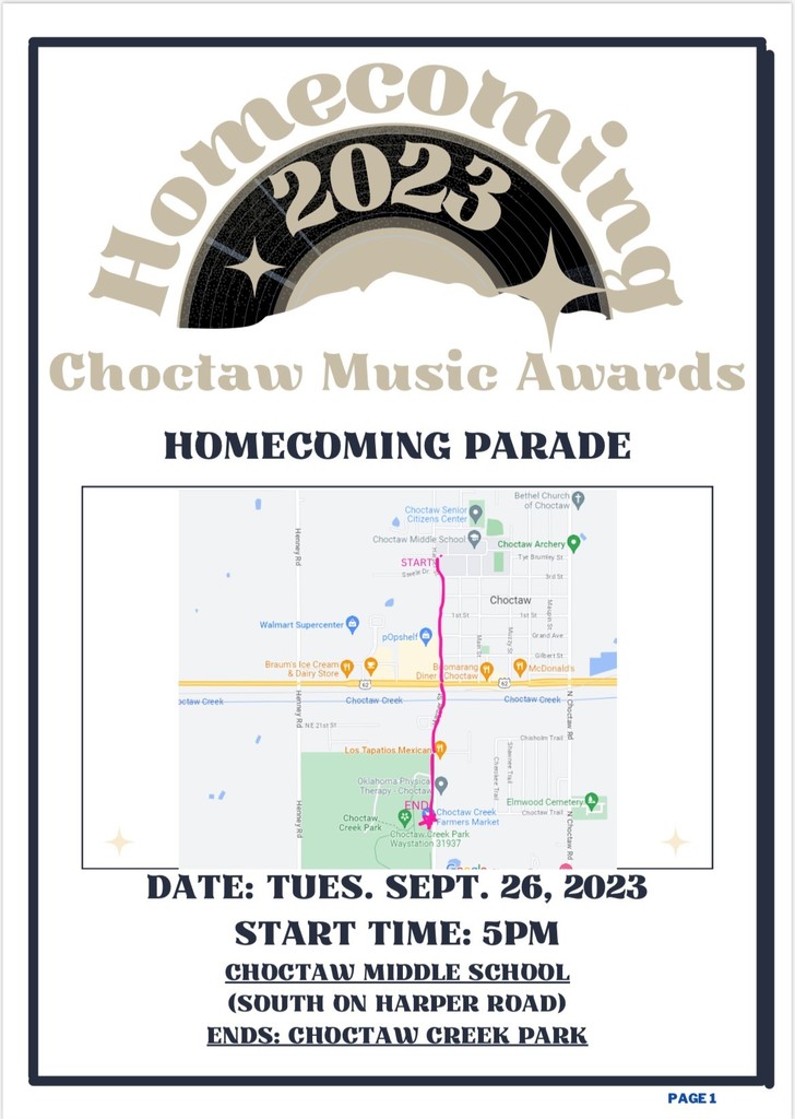 Choctaw Homecoming Parade 2023